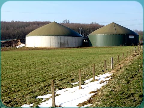 Biogasanlage nördlich von Lebach-Hahn